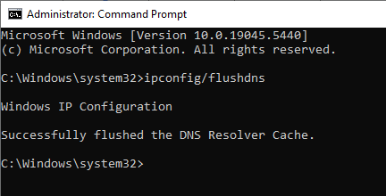 Flush DNS System Cache
