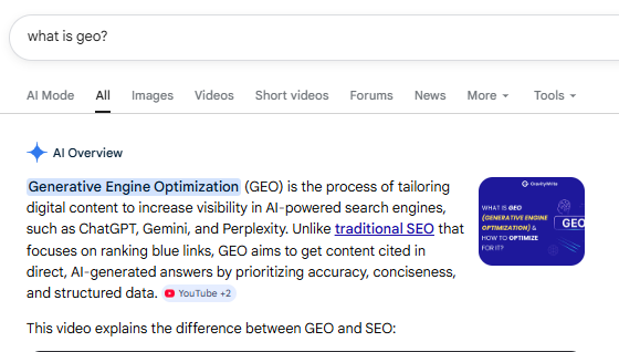 What is GEO?