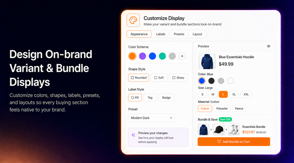 Appearance That Matches Your Brand