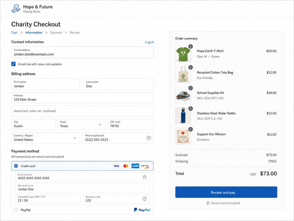 Shopify Donation Amount Splitting
