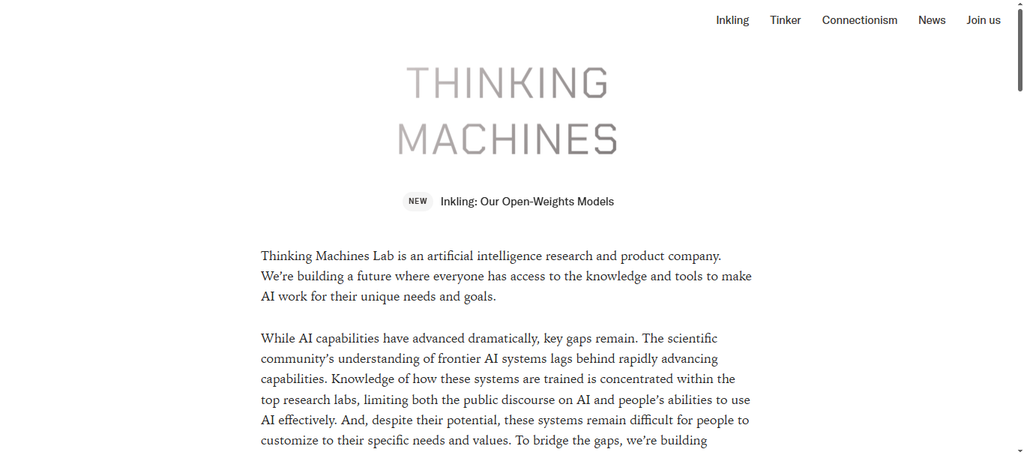 Thinking Machines Lab