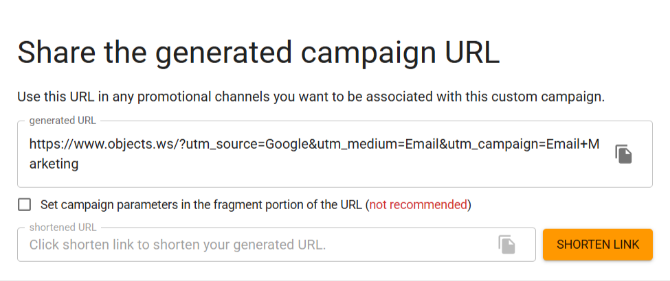 What is the Campaign Content in URL Builder?